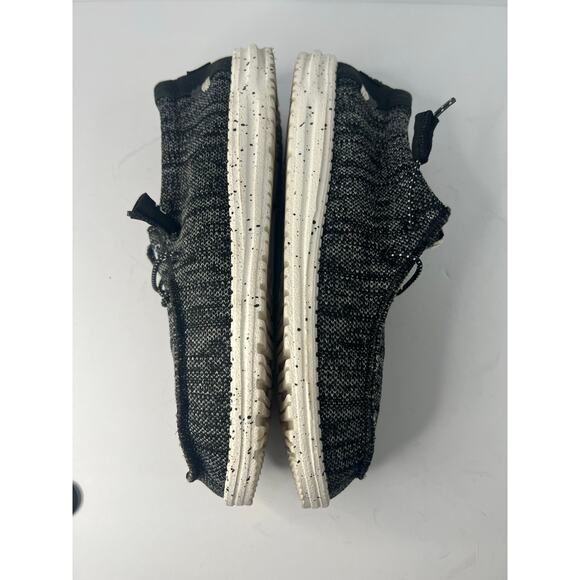 Hey Dude Wally Sox Men’s Canvas Black Gray Cushioned‎ Insoles Comfort Shoes 9 main image 7